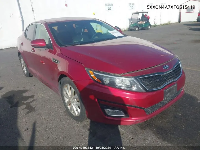 2015 Kia Optima Ex VIN: 5XXGN4A7XFG515419 Lot: 40693642