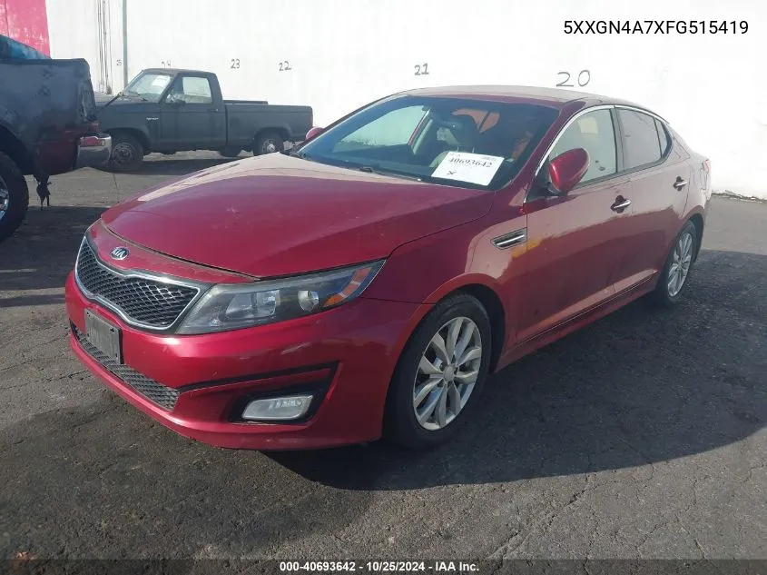 2015 Kia Optima Ex VIN: 5XXGN4A7XFG515419 Lot: 40693642