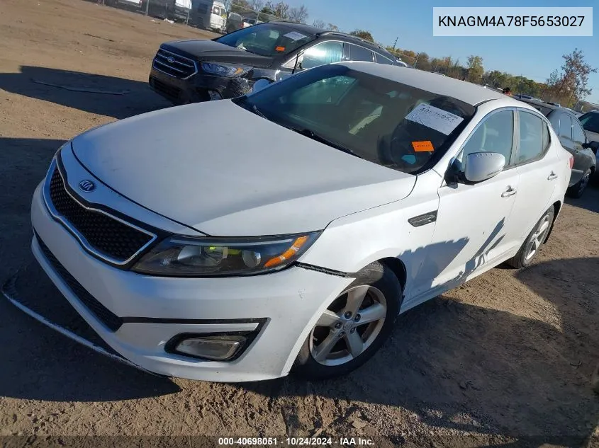 2015 Kia Optima Lx VIN: KNAGM4A78F5653027 Lot: 40698051