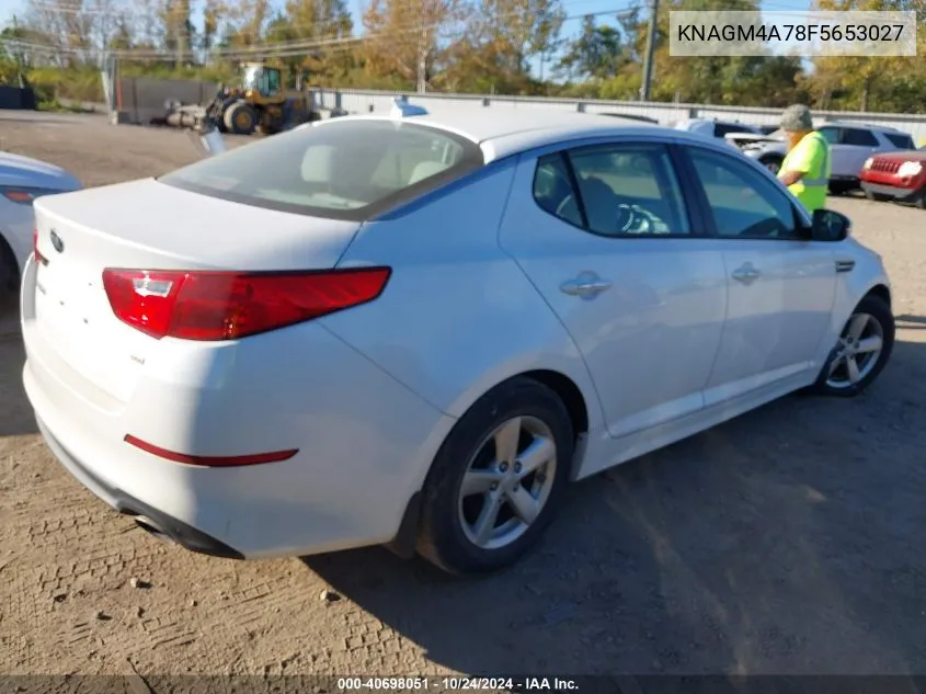 2015 Kia Optima Lx VIN: KNAGM4A78F5653027 Lot: 40698051