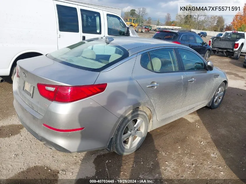 2015 Kia Optima Lx VIN: KNAGM4A7XF5571591 Lot: 40703445