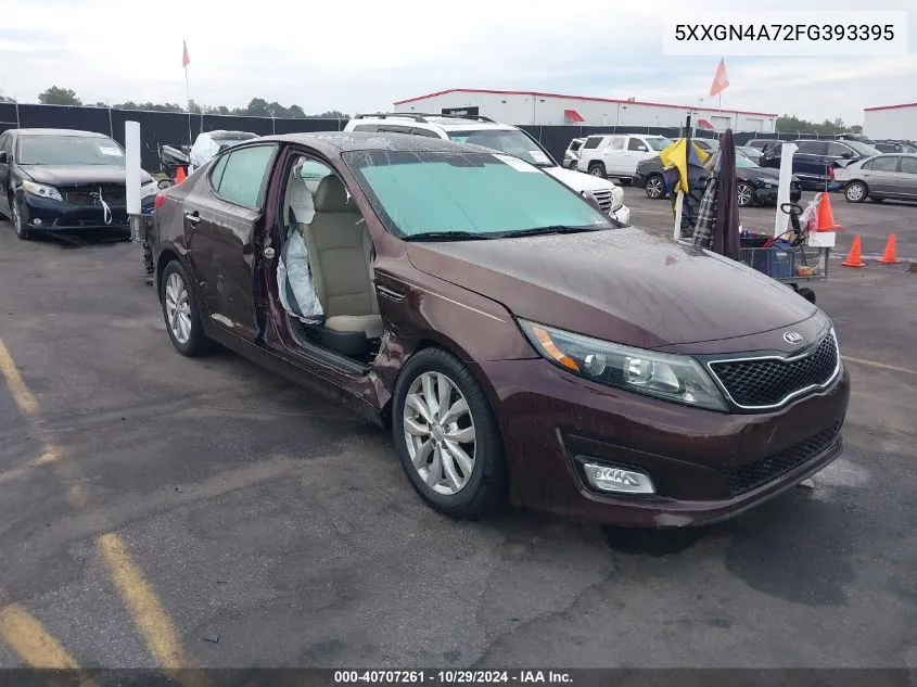 2015 Kia Optima Ex VIN: 5XXGN4A72FG393395 Lot: 40707261