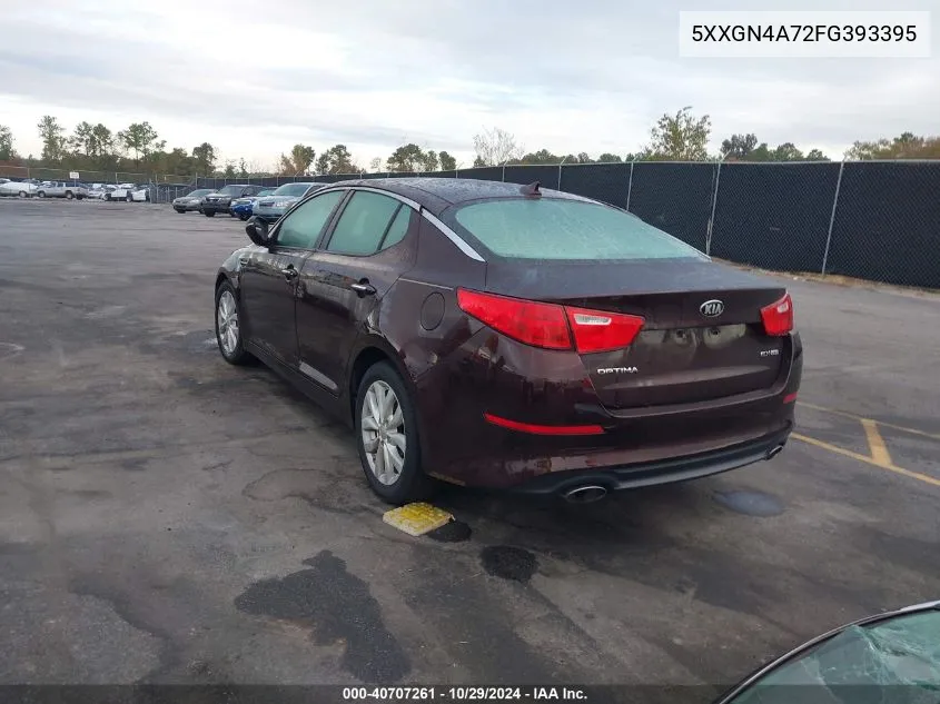 2015 Kia Optima Ex VIN: 5XXGN4A72FG393395 Lot: 40707261