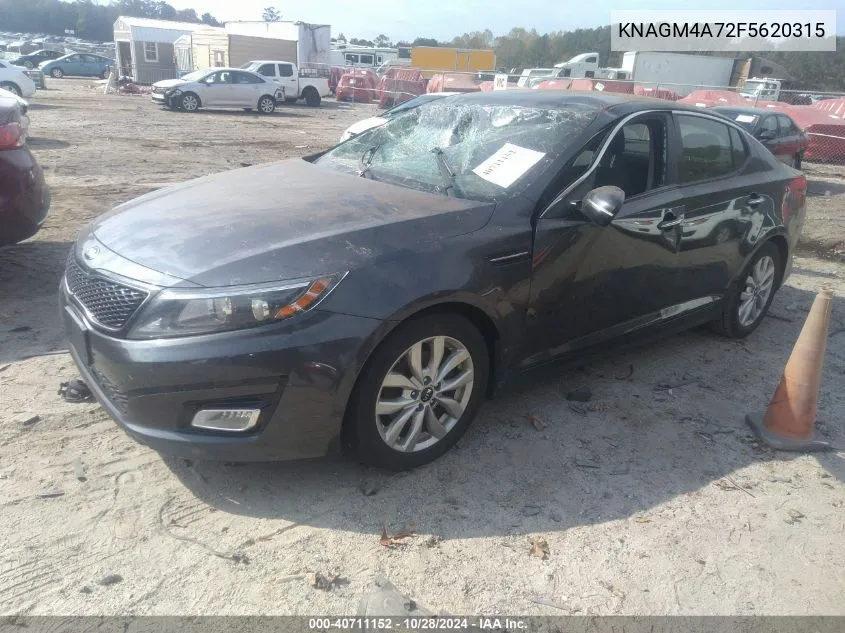 2015 Kia Optima Lx VIN: KNAGM4A72F5620315 Lot: 40711152