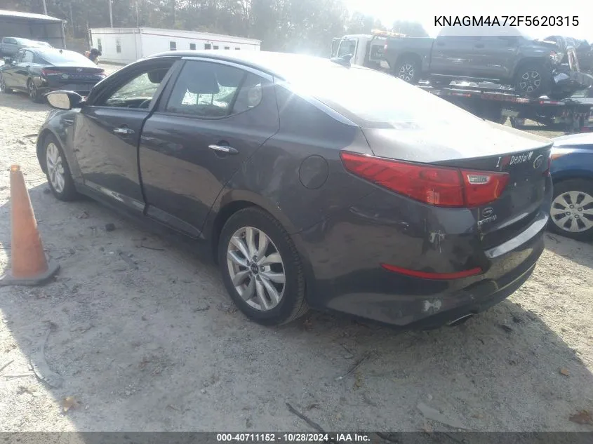 2015 Kia Optima Lx VIN: KNAGM4A72F5620315 Lot: 40711152