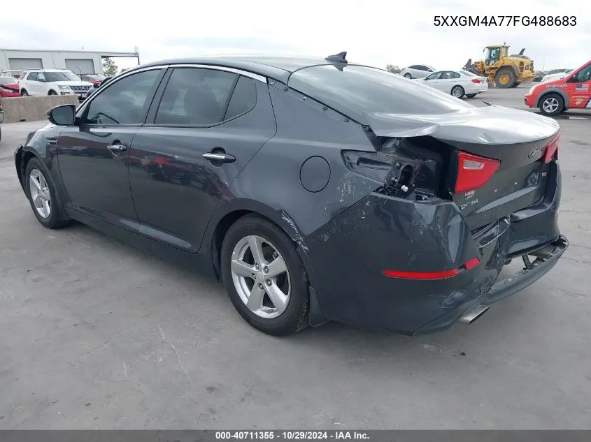 2015 Kia Optima Lx VIN: 5XXGM4A77FG488683 Lot: 40711355