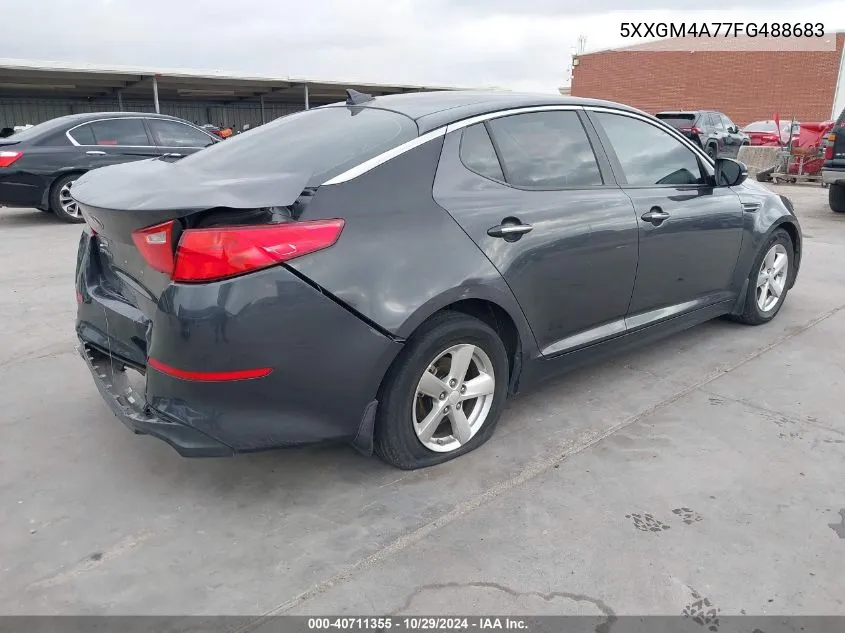 2015 Kia Optima Lx VIN: 5XXGM4A77FG488683 Lot: 40711355