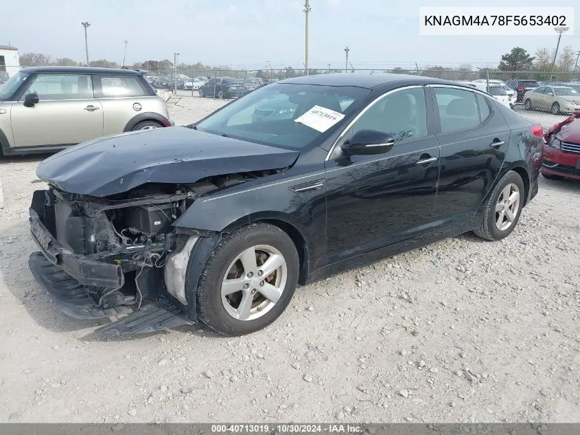 KNAGM4A78F5653402 2015 Kia Optima Lx