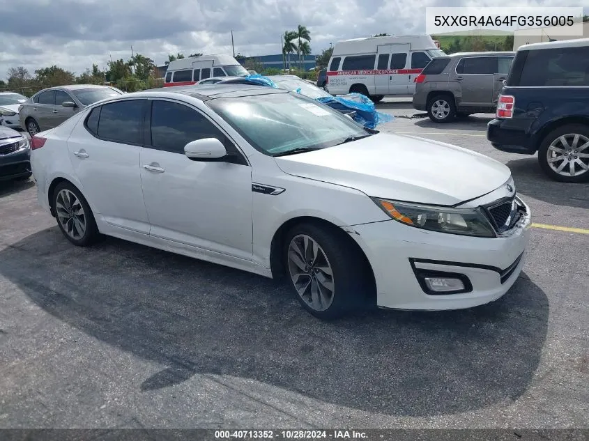 2015 Kia Optima Sx VIN: 5XXGR4A64FG356005 Lot: 40713352