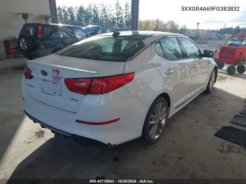 2015 Kia Optima Sxl Turbo VIN: 5XXGR4A69FG383832 Lot: 40715543