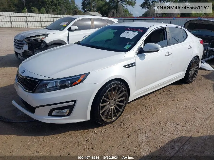 2015 Kia Optima Lx VIN: KNAGM4A74F5651162 Lot: 40716366