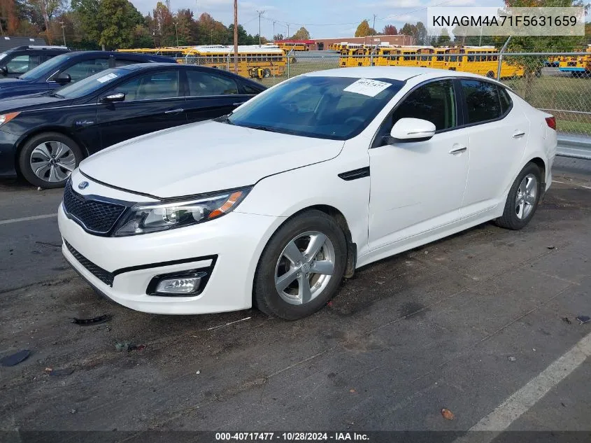 2015 Kia Optima Lx VIN: KNAGM4A71F5631659 Lot: 40717477