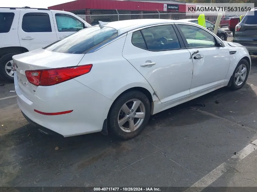 2015 Kia Optima Lx VIN: KNAGM4A71F5631659 Lot: 40717477