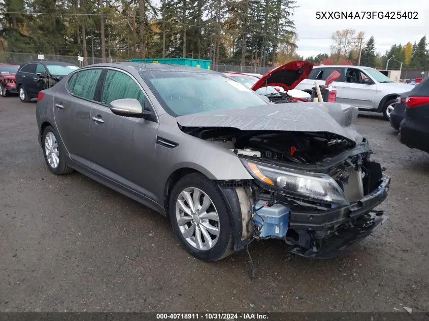 2015 Kia Optima Ex VIN: 5XXGN4A73FG425402 Lot: 40718911