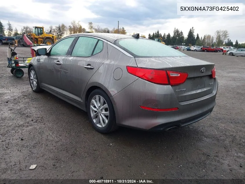 2015 Kia Optima Ex VIN: 5XXGN4A73FG425402 Lot: 40718911