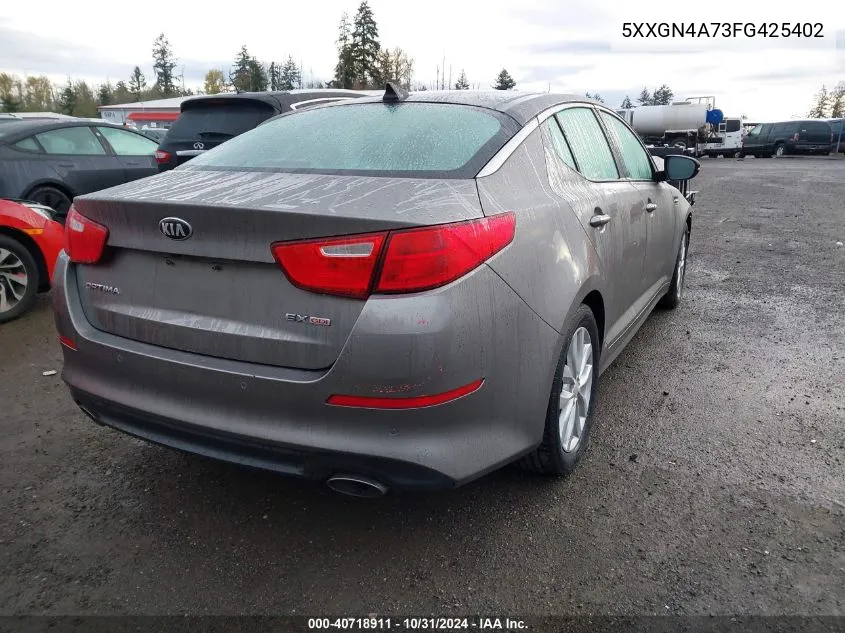 2015 Kia Optima Ex VIN: 5XXGN4A73FG425402 Lot: 40718911