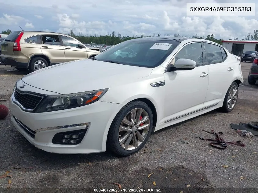 2015 Kia Optima Sxl Turbo VIN: 5XXGR4A69FG355383 Lot: 40720623