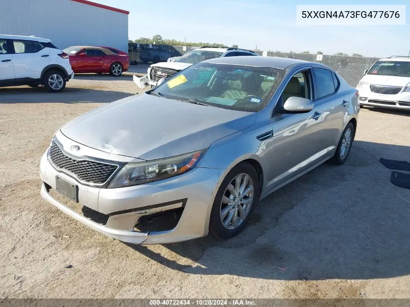 2015 Kia Optima Ex VIN: 5XXGN4A73FG477676 Lot: 40722434