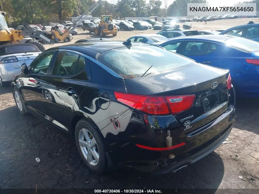 KNAGM4A7XF5654650 2015 Kia Optima Lx