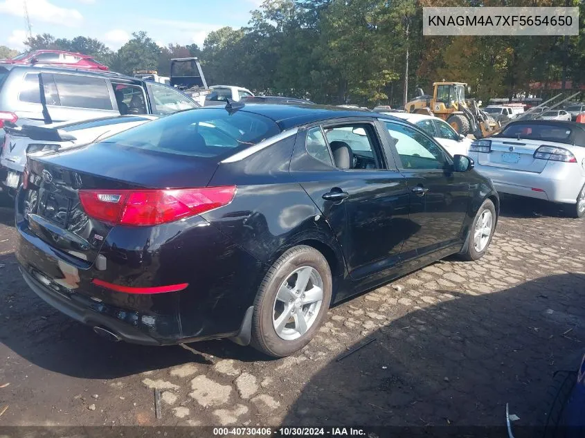 2015 Kia Optima Lx VIN: KNAGM4A7XF5654650 Lot: 40730406