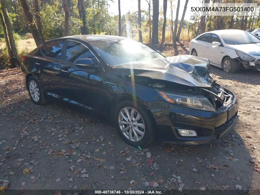 2015 Kia Optima Lx VIN: 5XXGM4A73FG501400 Lot: 40736746