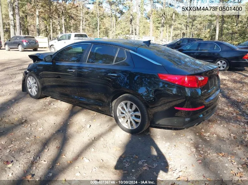 2015 Kia Optima Lx VIN: 5XXGM4A73FG501400 Lot: 40736746