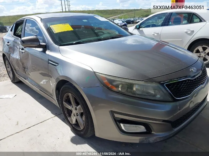 2015 Kia Optima Lx VIN: 5XXGM4A7XFG463051 Lot: 40748244