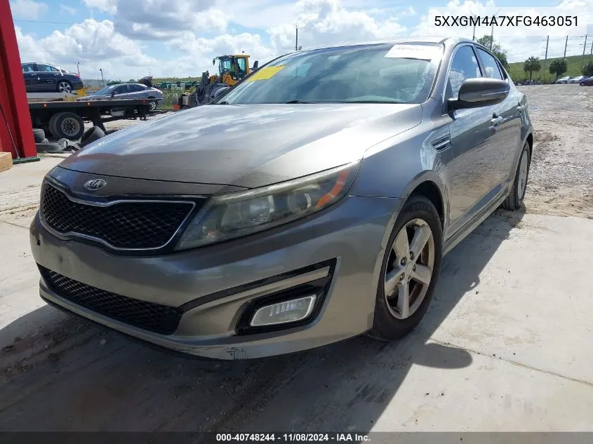 2015 Kia Optima Lx VIN: 5XXGM4A7XFG463051 Lot: 40748244