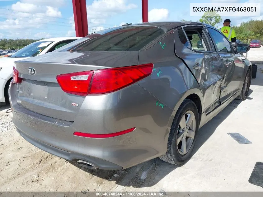 2015 Kia Optima Lx VIN: 5XXGM4A7XFG463051 Lot: 40748244