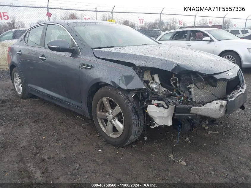 2015 Kia Optima Lx VIN: KNAGM4A71F5557336 Lot: 40758560