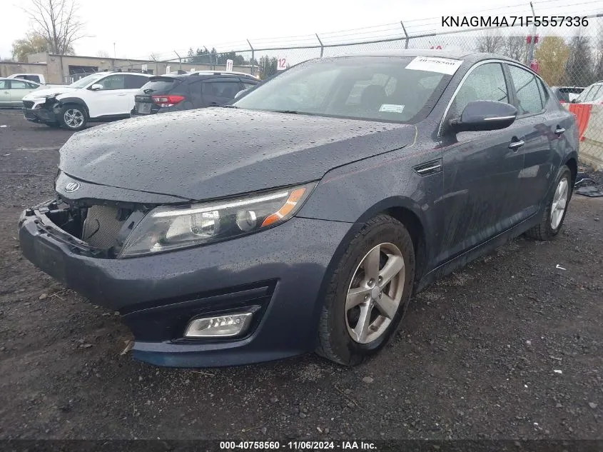 2015 Kia Optima Lx VIN: KNAGM4A71F5557336 Lot: 40758560