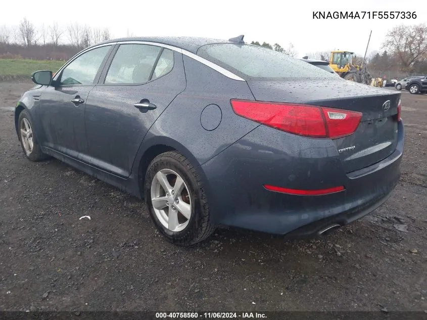 2015 Kia Optima Lx VIN: KNAGM4A71F5557336 Lot: 40758560