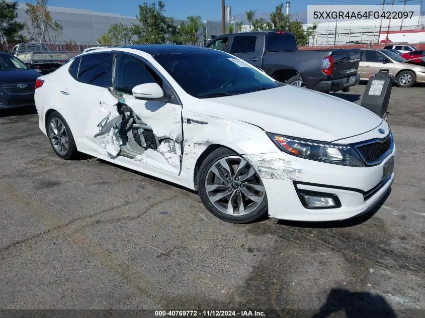 2015 Kia Optima Sx Turbo VIN: 5XXGR4A64FG422097 Lot: 40769772