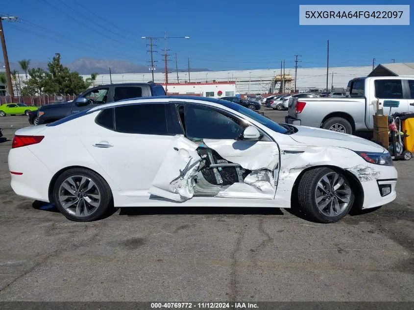 2015 Kia Optima Sx Turbo VIN: 5XXGR4A64FG422097 Lot: 40769772