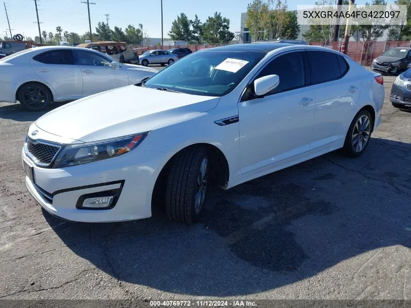 2015 Kia Optima Sx Turbo VIN: 5XXGR4A64FG422097 Lot: 40769772