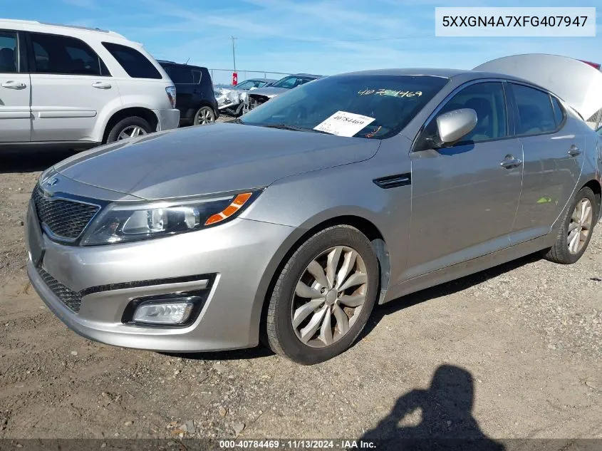 2015 Kia Optima Ex VIN: 5XXGN4A7XFG407947 Lot: 40784469