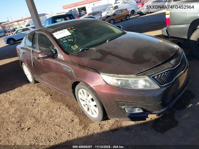 5XXGN4A74FG452964 2015 Kia Optima Ex