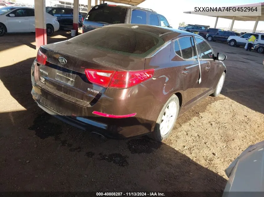 5XXGN4A74FG452964 2015 Kia Optima Ex