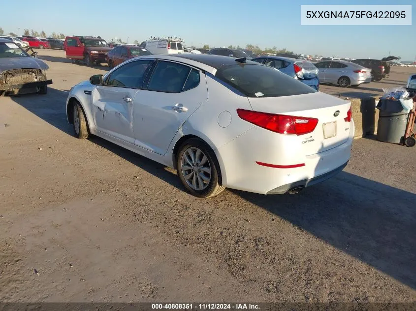 2015 Kia Optima Ex VIN: 5XXGN4A75FG422095 Lot: 40808351