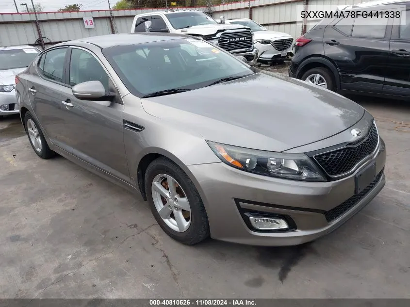 2015 Kia Optima Lx VIN: 5XXGM4A78FG441338 Lot: 40810526