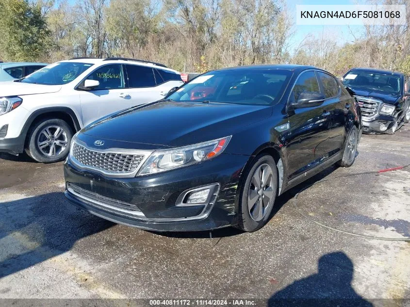 2015 Kia Optima Hybrid Ex VIN: KNAGN4AD6F5081068 Lot: 40811172