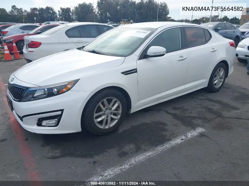 2015 Kia Optima Lx VIN: KNAGM4A73F5664582 Lot: 40813582