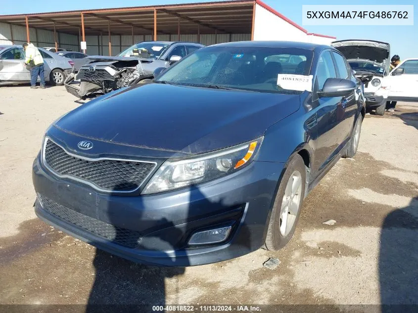 5XXGM4A74FG486762 2015 Kia Optima Lx