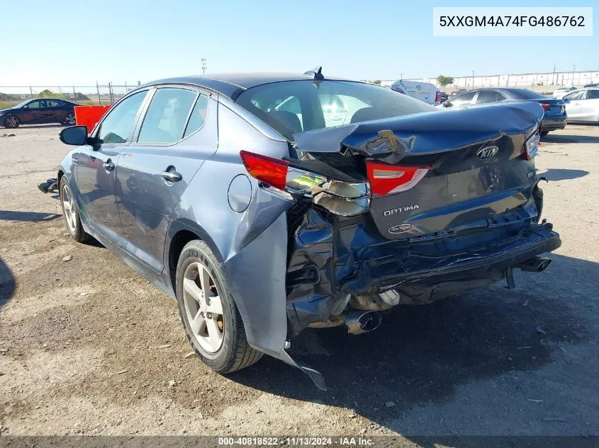 5XXGM4A74FG486762 2015 Kia Optima Lx