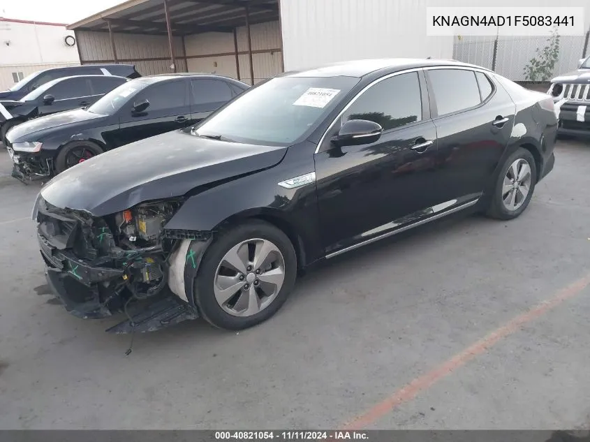 2015 Kia Optima Hybrid Ex VIN: KNAGN4AD1F5083441 Lot: 40821054