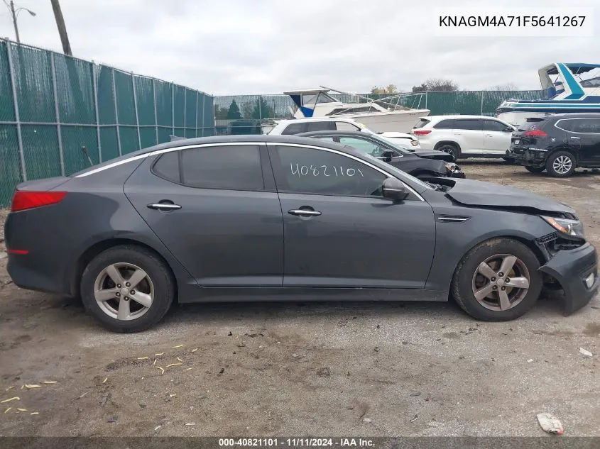 2015 Kia Optima Lx VIN: KNAGM4A71F5641267 Lot: 40821101