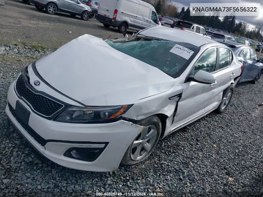 2015 Kia Optima Lx VIN: KNAGM4A73F5656322 Lot: 40825749