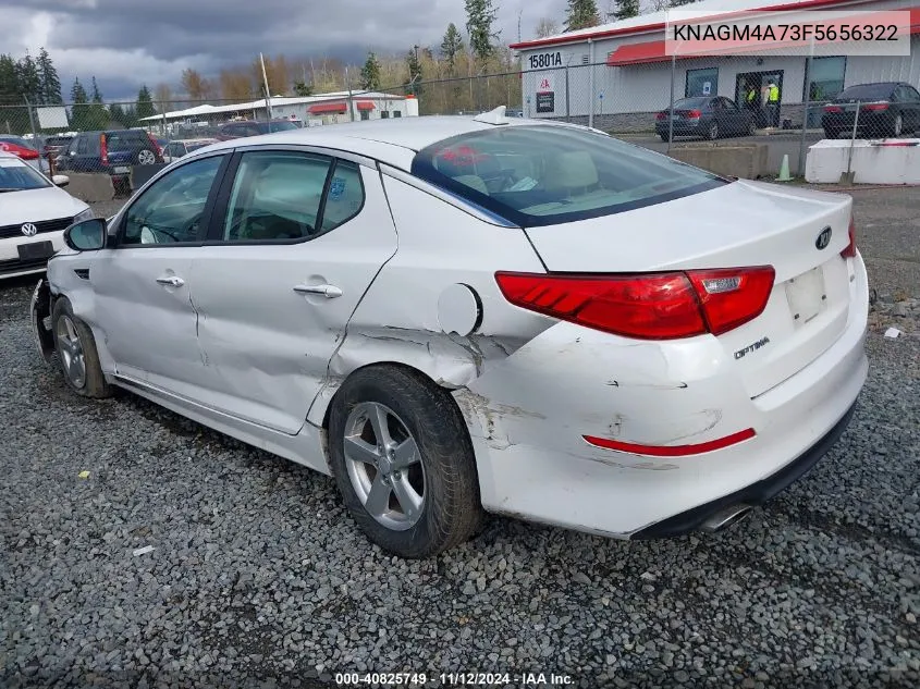 2015 Kia Optima Lx VIN: KNAGM4A73F5656322 Lot: 40825749