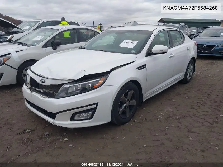 2015 Kia Optima Lx VIN: KNAGM4A72F5584268 Lot: 40827498