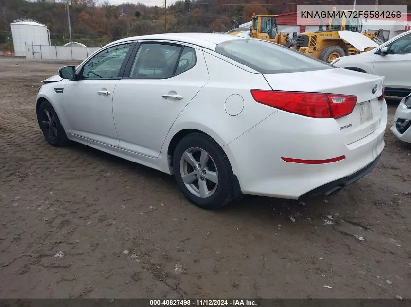 2015 Kia Optima Lx VIN: KNAGM4A72F5584268 Lot: 40827498